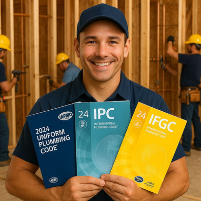 Ultimate Plumbing Codebook Kit – 2024 IPC, UPC, and IFGC | Latest International Plumbing Code, Uniform Plumbing Code, and Fuel Gas Code Set