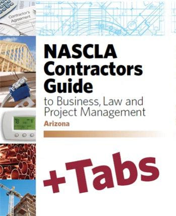 Arizona NASCLA Accredited Commercial General Building Contractor Examination Book Package Pre Highlighted and Tabbed
