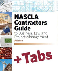 Arizona NASCLA Accredited Commercial General Building Contractor Examination Book Package Pre Highlighted and Tabbed