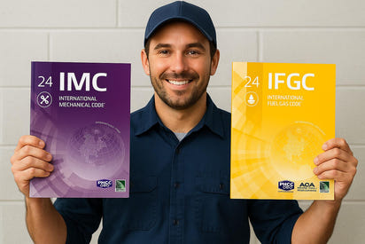 HVAC Ultimate Codebook Kit – 2024 IMC + 2024 IFGC | International Mechanical Code and International Fuel Gas Code Set for HVAC Technicians and Contractors