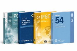 Journeyman/Master Plumber Codebook Kit - IFGC, IPC, UPC, and NFPA 54