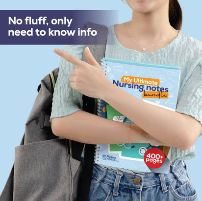 Nursing Success Bundle: 400+ Page Handwritten Notes, Designed to Ace Nursing School, Concise & Comprehensive